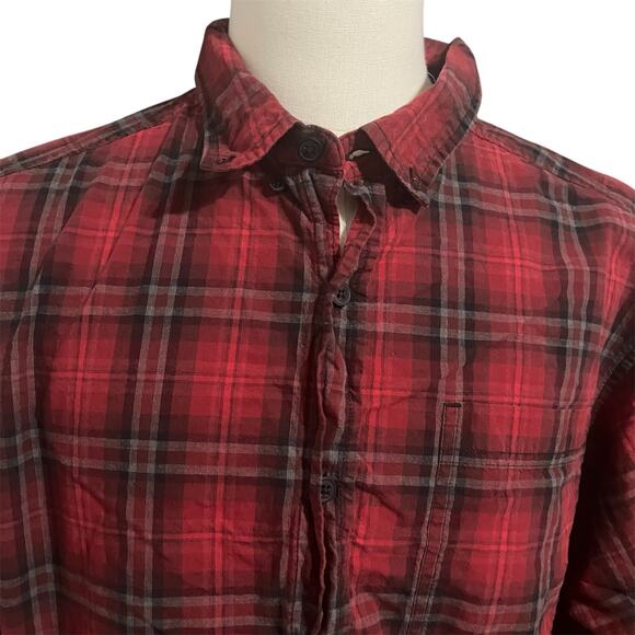 Columbia Other - Columbia | Men's Red Black Plaid 100% Cotton Long Sleeve Button Down Sz XL